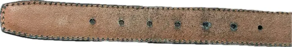 Tommy Hilfiger Men's Brown Leather Casual Belt Contrast Stitching Western Office
